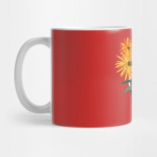 Vase of Yellow Flowers Mug